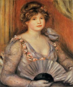 Pierre Auguste Renoir : Woman with a Fan
